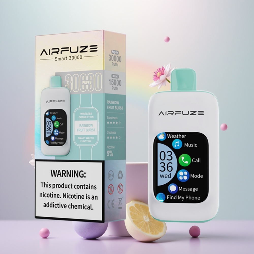 Wholesale Portugal AirFuze Smart 30000 Puffs 900mAh Explosão de Frutas do Arco-Íris