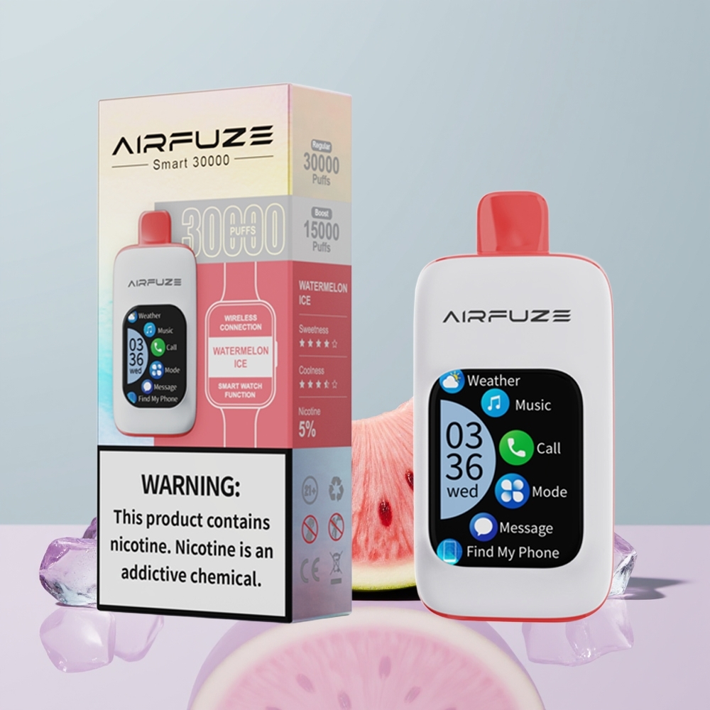 Wholesale Portugal AirFuze Smart 30000 Puffs Disposable Pod 5% Melancia Gelo
