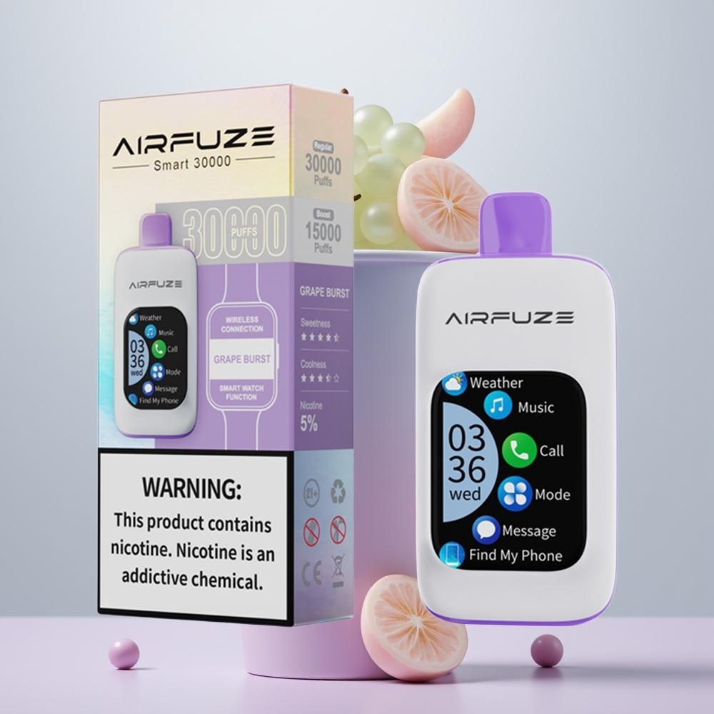 Wholesale Portugal AirFuze Smart 30000 Puffs TFT Explosão de Uva