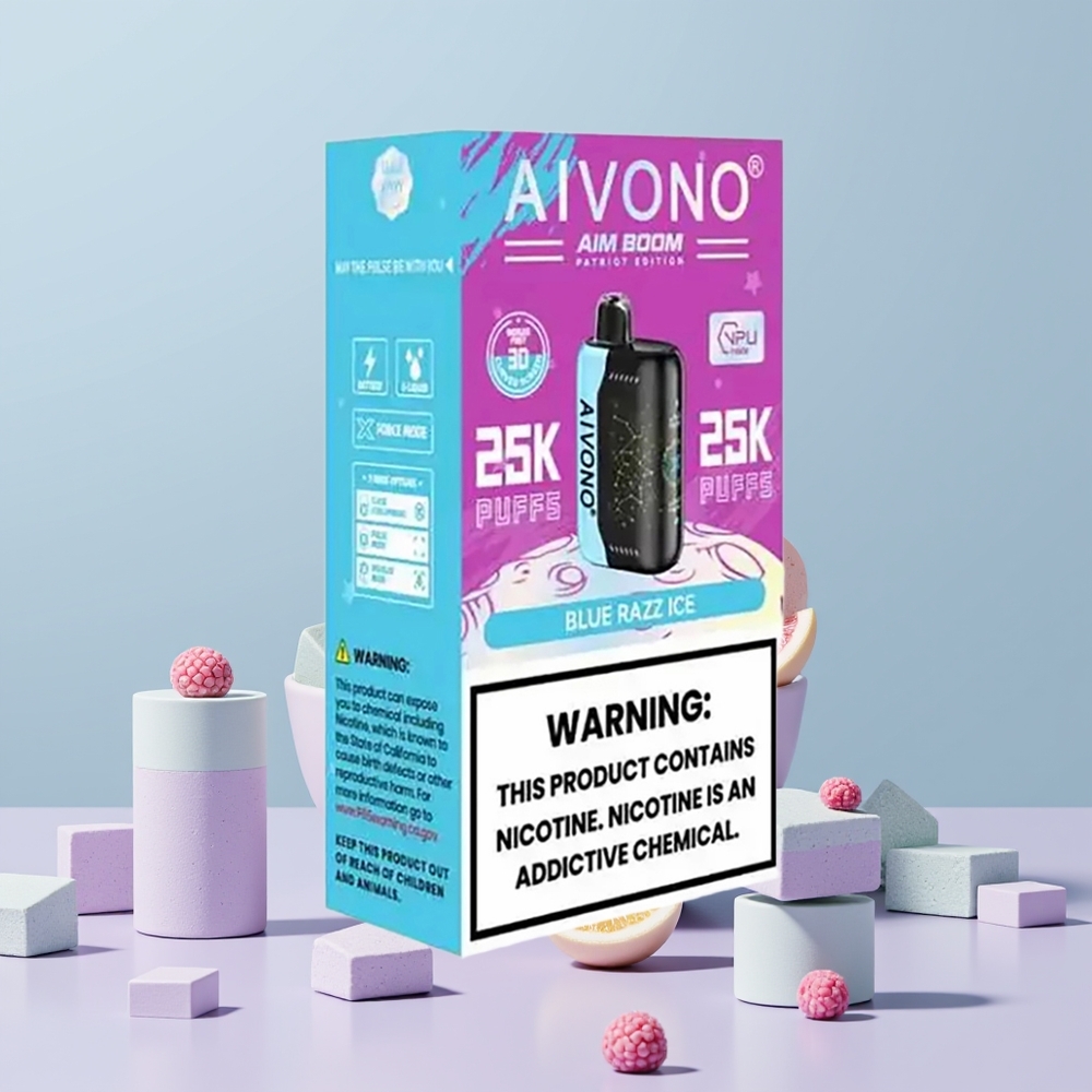 Wholesale Portugal Aivono Aim Boom 25000 Puffs 650mAh Blue Razz Ice