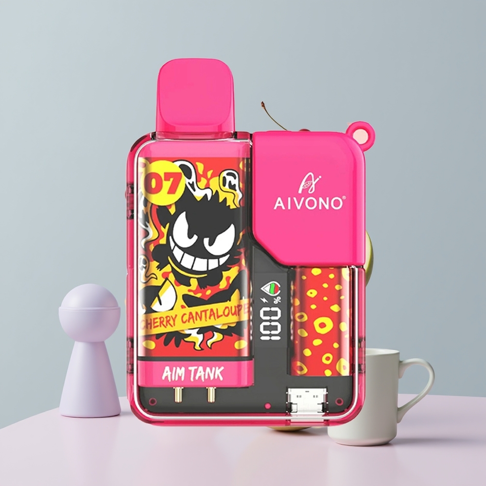 Wholesale Portugal Aivono Aim Tank 9500 Puffs LCD Cereja Melão