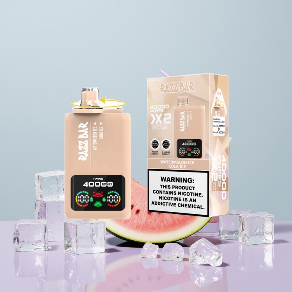 Wholesale Portugal Razz Bar 40000 Puffs Display Melancia Gelo - Gelo de Cola