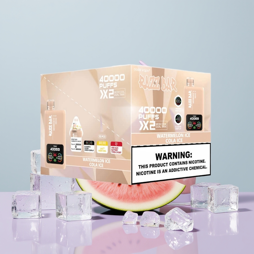 Wholesale Portugal Razz Bar 40000 Puffs Display Melancia Gelo - Gelo de Cola