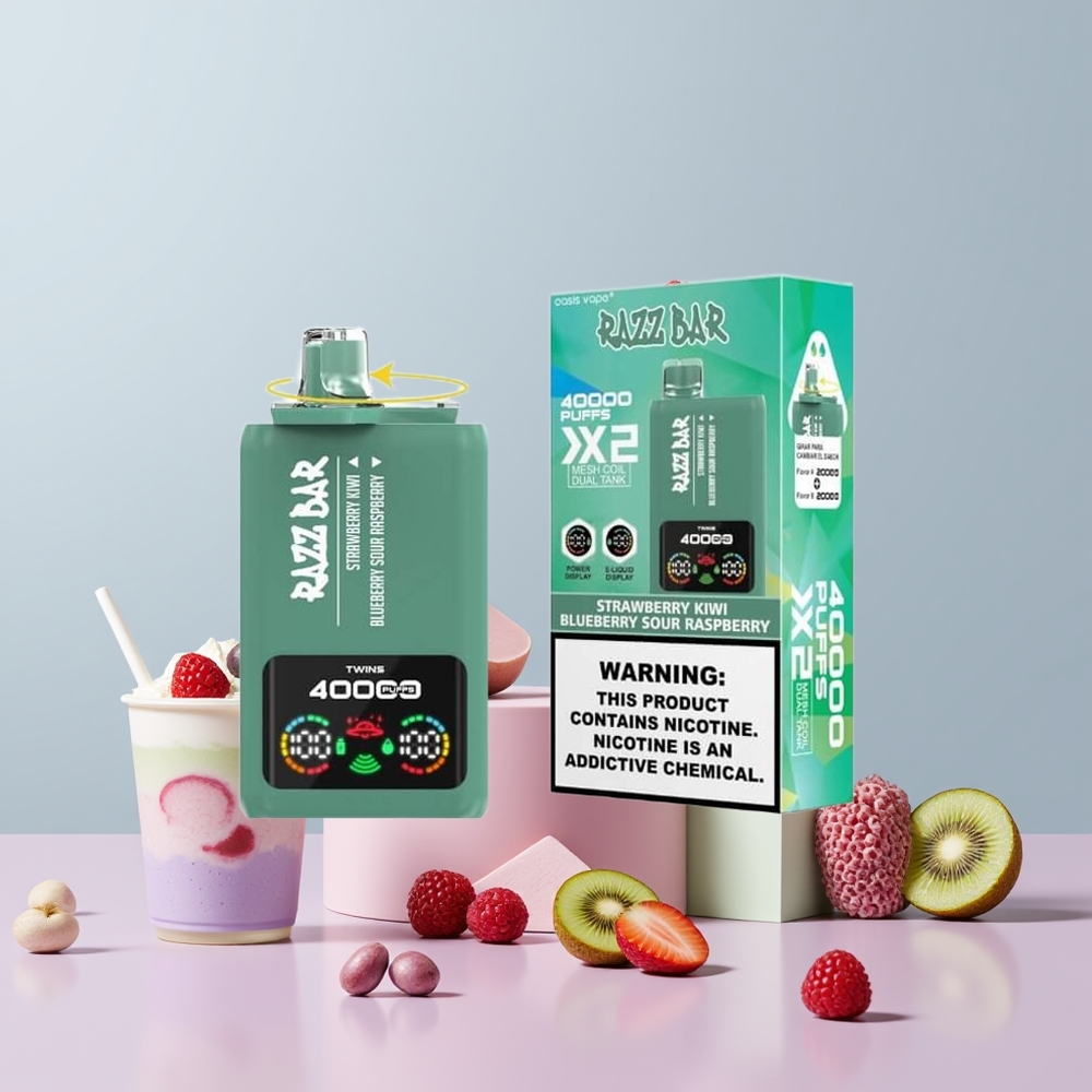 Wholesale Portugal Razz Bar 40000 Puffs Tipo-C Morango Kiwi - Mirtilo Azedo Framboesa
