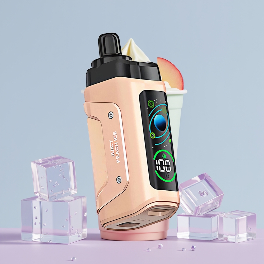 Wholesale Portugal Razz Bar 45000 Puffs Vape Descartável Pêssego Suculento Gelo