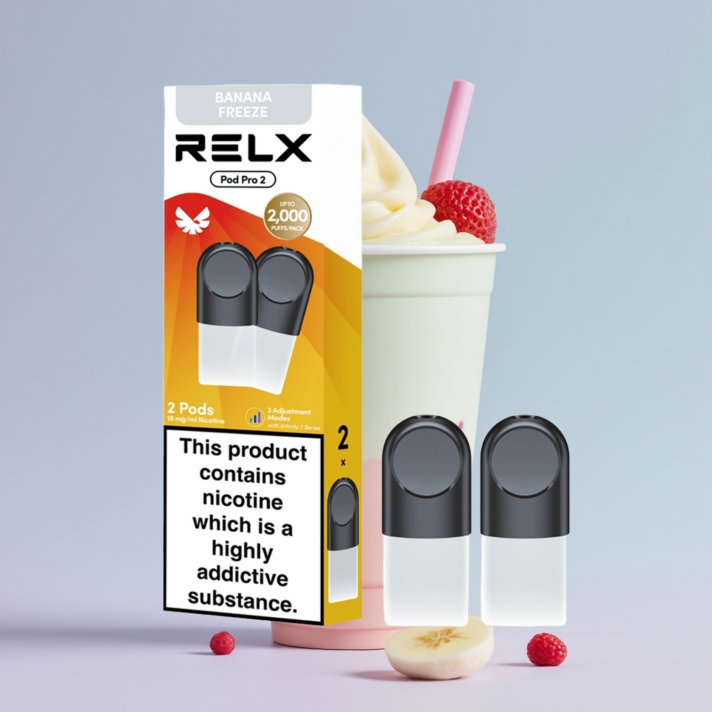 Wholesale Portugal RELX Pod Pro 2 600 Puffs 1.9ml Sobremesa-Banana Congelada