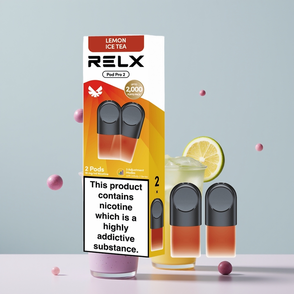 Wholesale Portugal RELX Pod Pro 2 600 Puffs 3 Modos de Tensão Chá-Limão Gelo