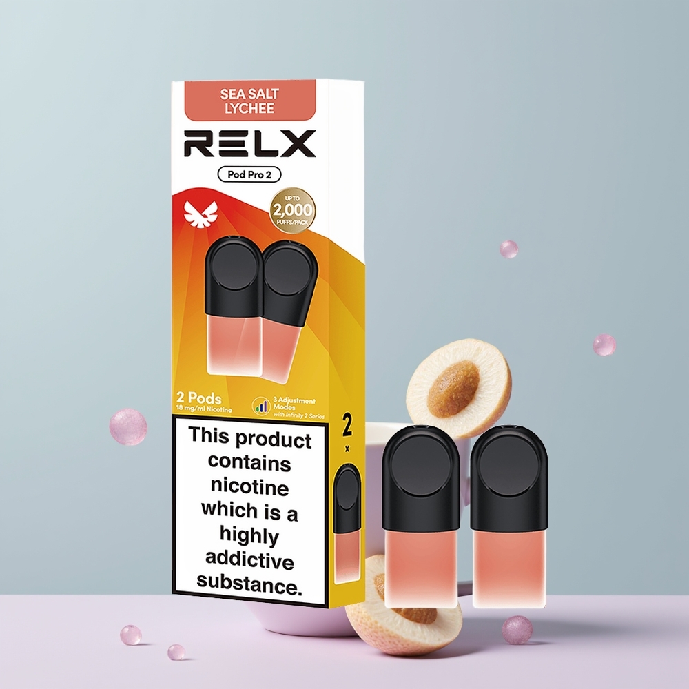 Wholesale Portugal RELX Pod Pro 2 600 Puffs 3 Voltage Adjustment Lichia do Mar Salgado