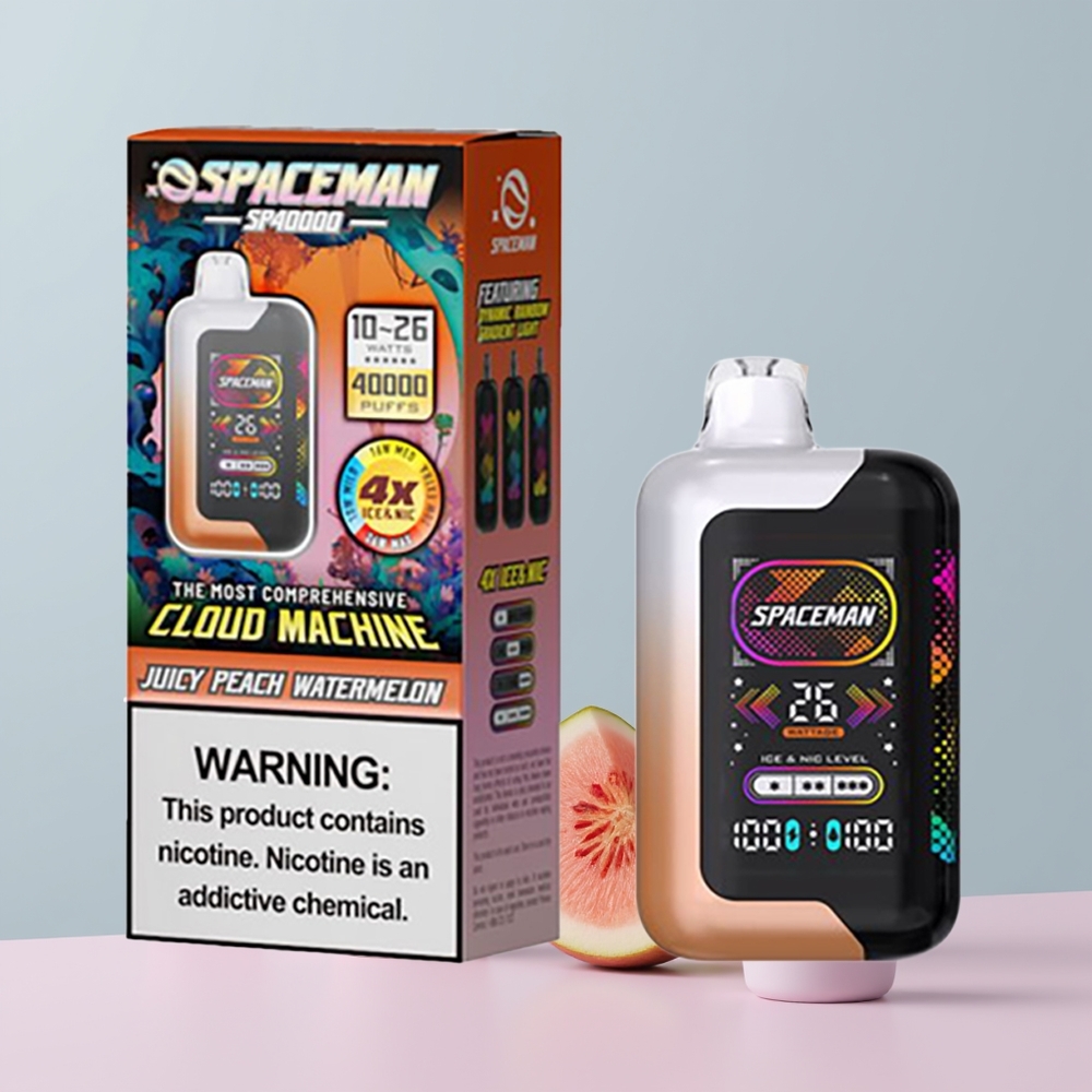 Wholesale Portugal SMOK SPACEMAN SP40000 20ml Pêssego Suculento Melancia Vape Descartável