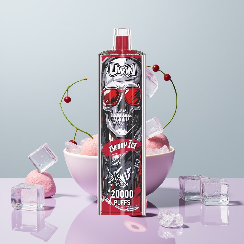 Wholesale Portugal UWIN Shisha Hookah Crystal 20000 Puffs Cherry Ice Cereja Gelo