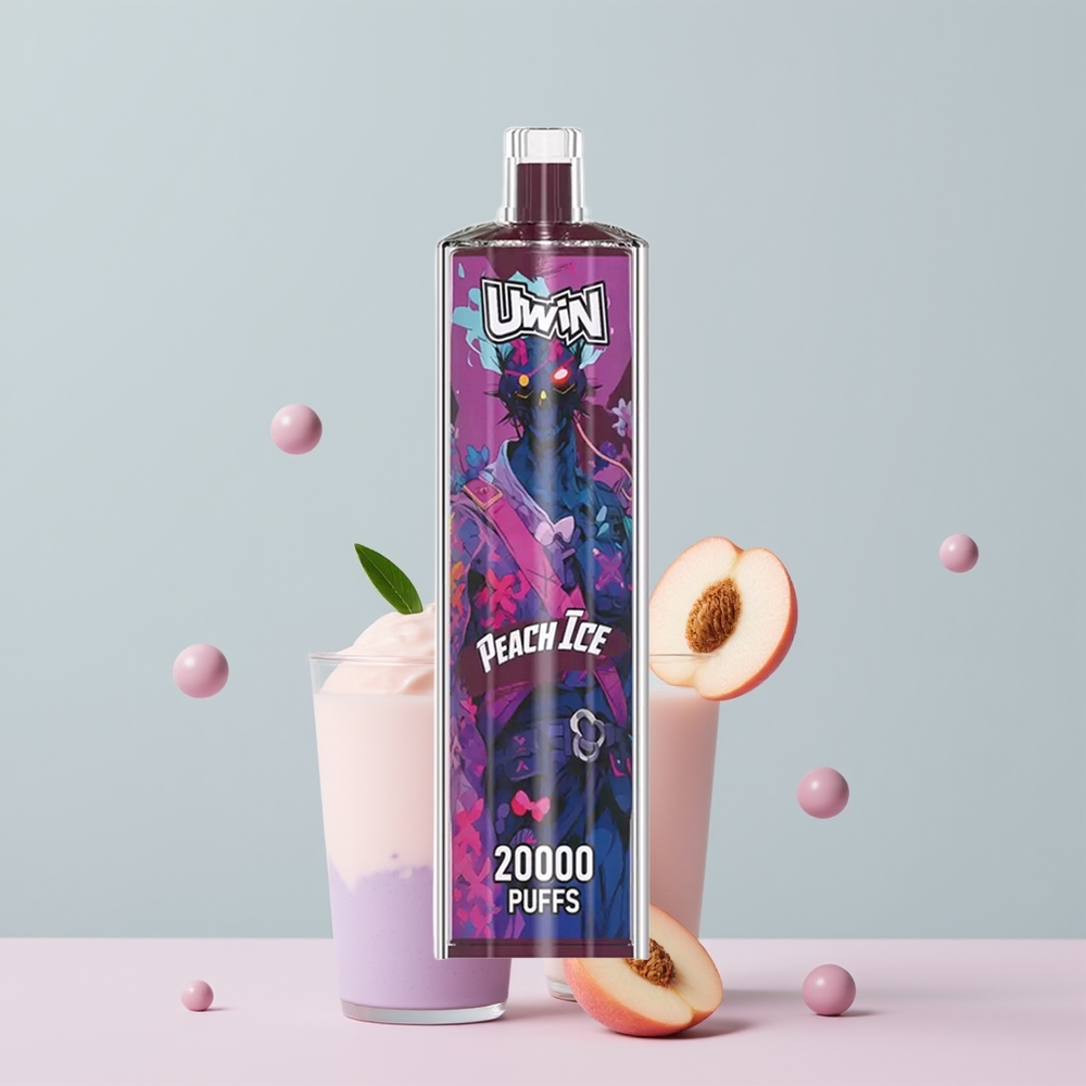 Wholesale Portugal UWIN Shisha Hookah Crystal 20000 Puffs Pêssego Gelo