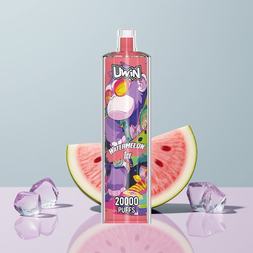 Wholesale Portugal UWIN Shisha Hookah Crystal 20000 Puffs Recarregável Melancia Gelo