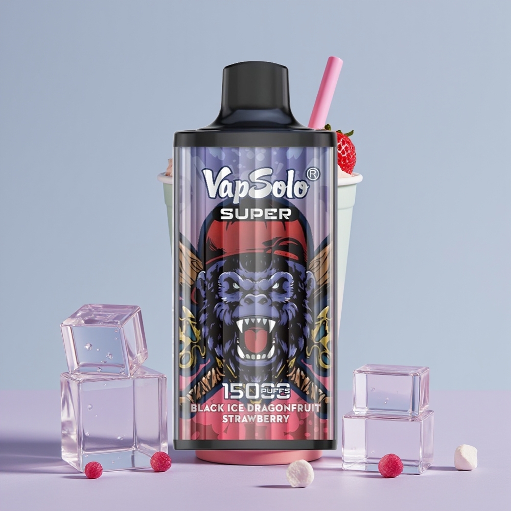 Wholesale Portugal Vapsolo Super 15000 Puffs 40ml Dragão Negro Morango