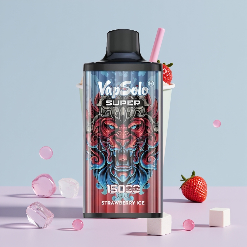 Wholesale Portugal Vapsolo Super 15000 Puffs 40ml Morango Gelo