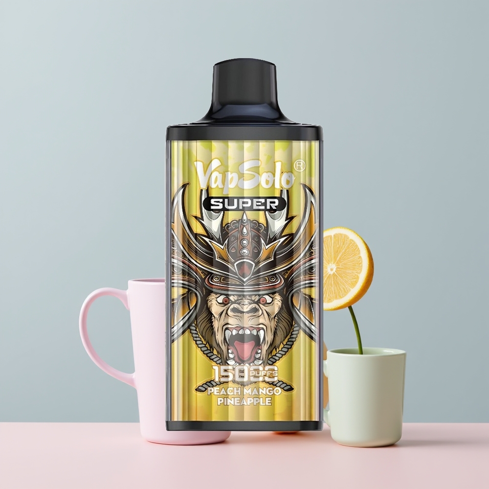 Wholesale Portugal Vapsolo Super 15000 Puffs 40ml Pêssego Manga Abacaxi