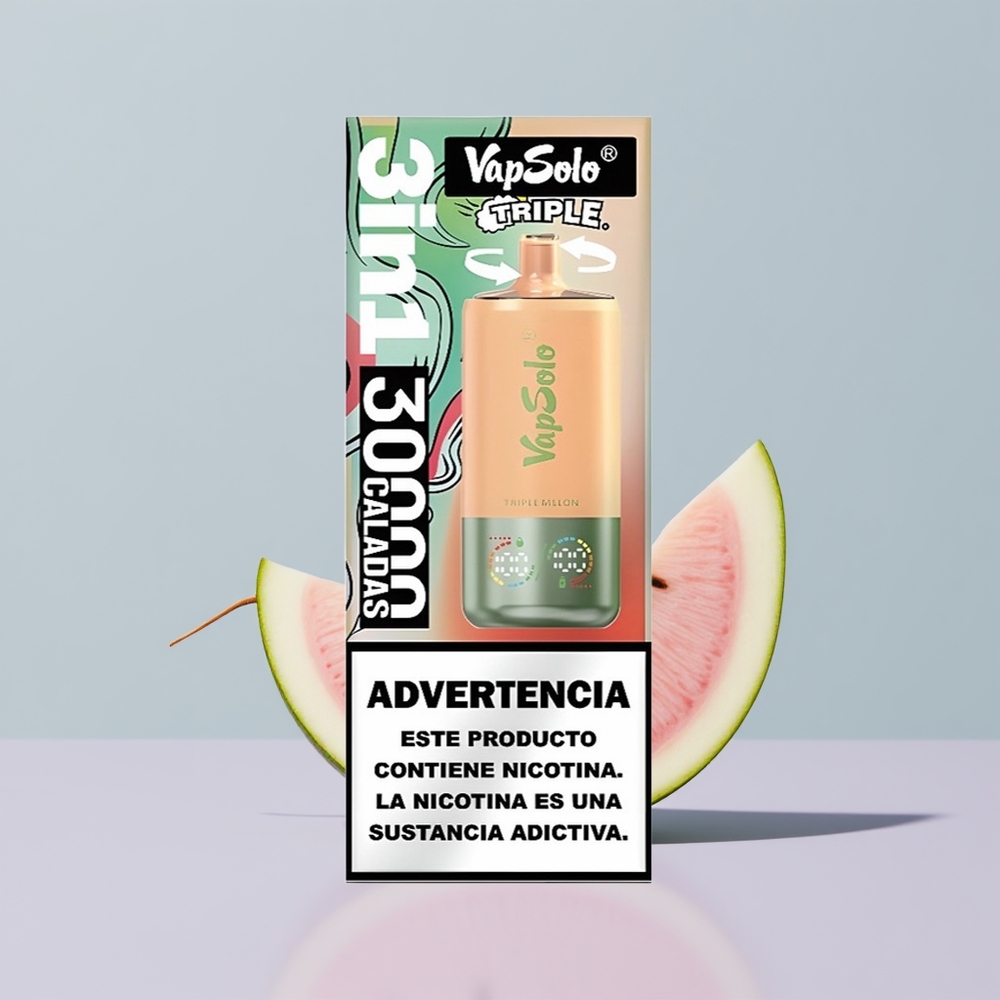 Wholesale Portugal Vapsolo Triple 30000 Puffs 40ml Melão Triplo