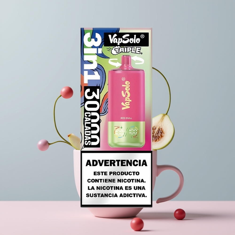 Wholesale Portugal Vapsolo Triple 30000 Puffs 40ml Red Bull Toranja