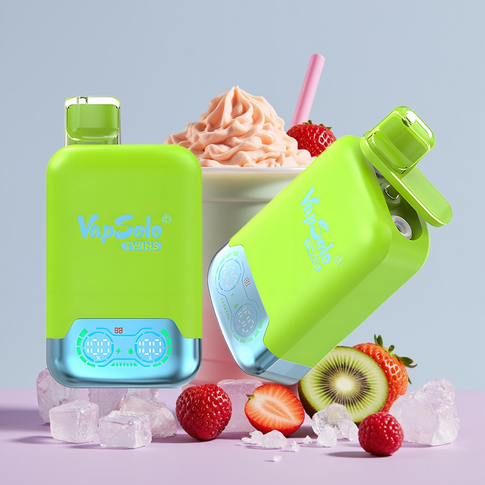 Wholesale Portugal Vapsolo Twins 20000 Puffs Morango Kiwi & Morango Framboesa Cereja Gelo