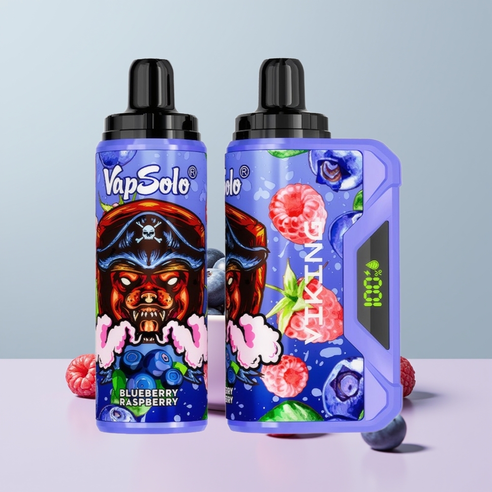 Wholesale Portugal VapSolo VIKING 12000 Puffs 22ml Mirtilo Framboesa