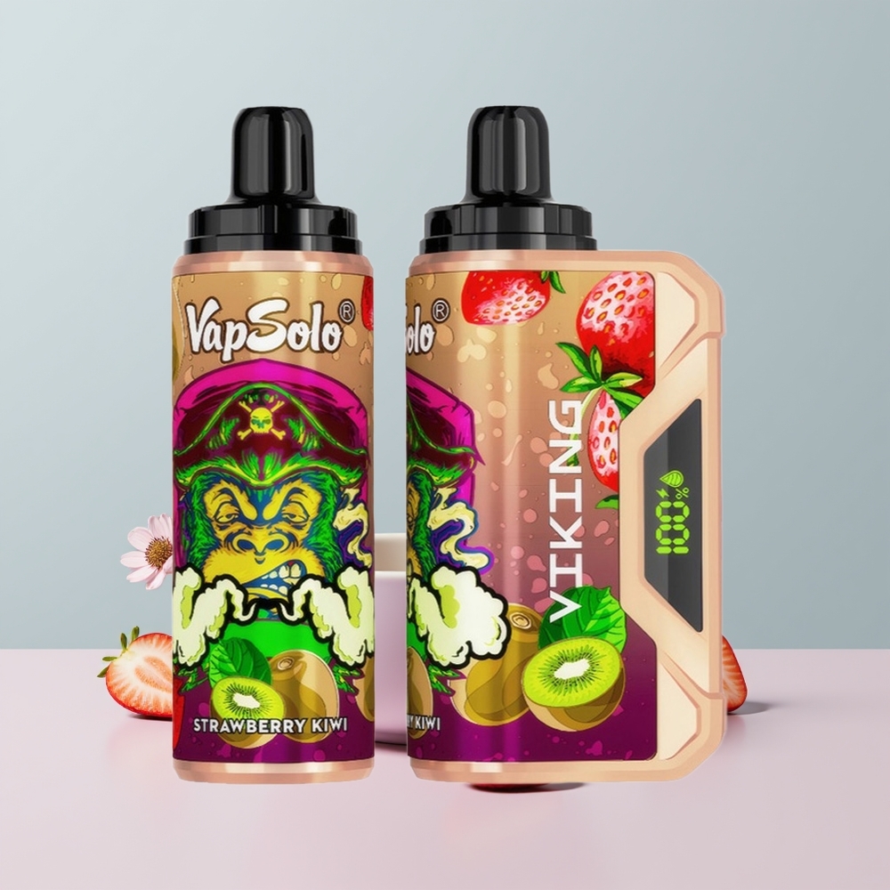 Wholesale Portugal VapSolo VIKING 12000 Puffs 22ml Morango Kiwi