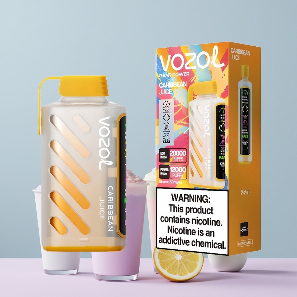 Wholesale Portugal VOZOL Gear Power 20000 Puffs Dual Mesh Coil Suco Caribenho