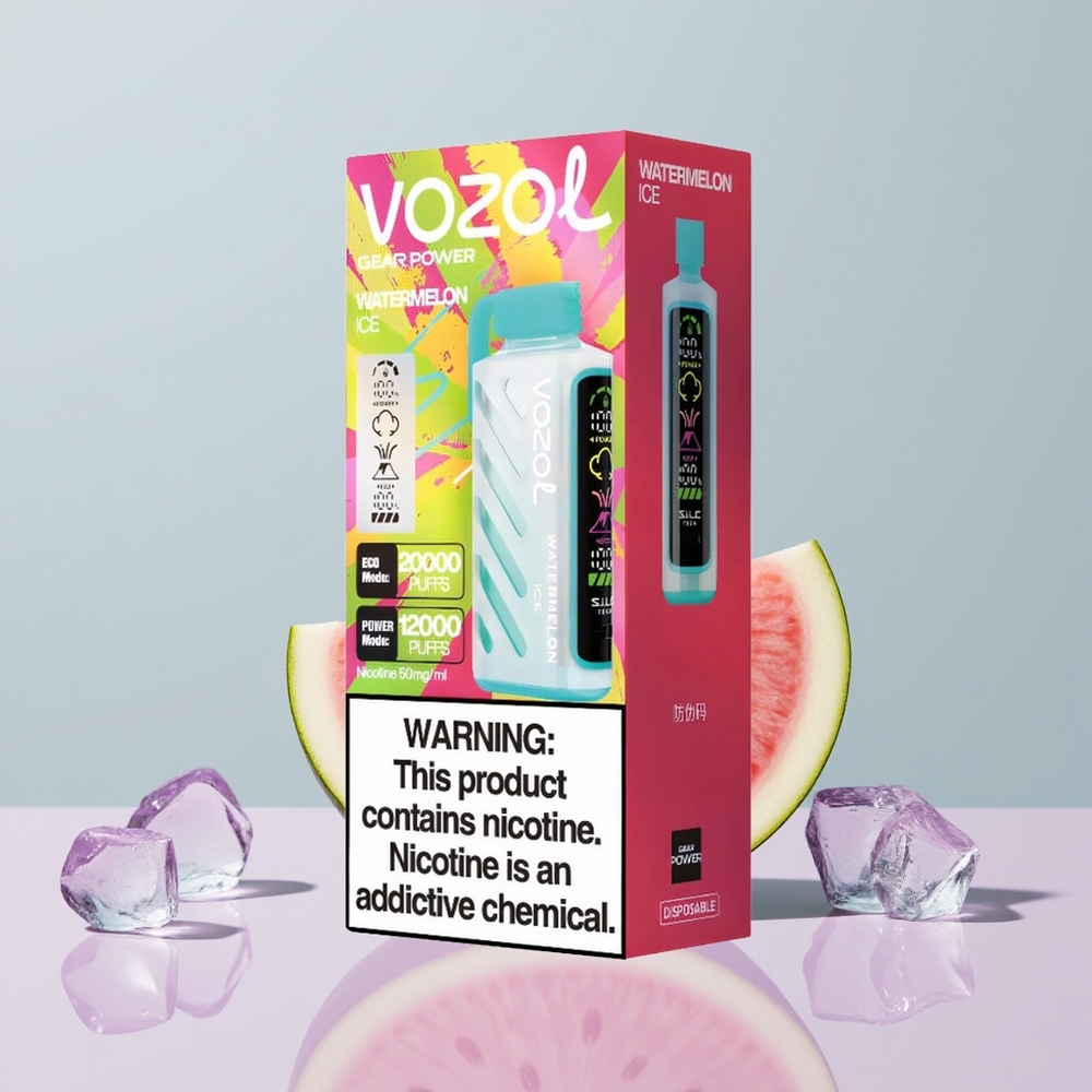 Wholesale Portugal VOZOL Gear Power 20000 Puffs Dual Mesh Melancia Gelo