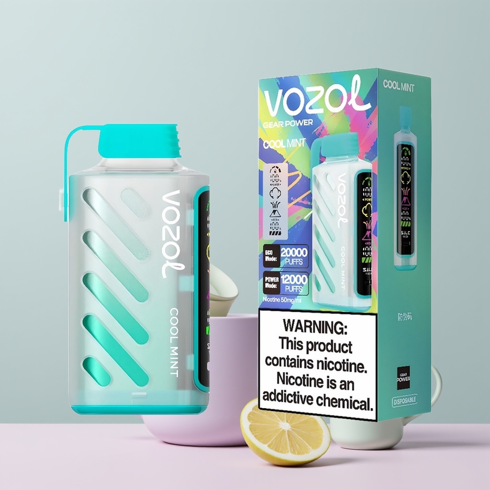 Wholesale Portugal VOZOL Gear Power 20000 Puffs Tela Inteira Menta Refrescante