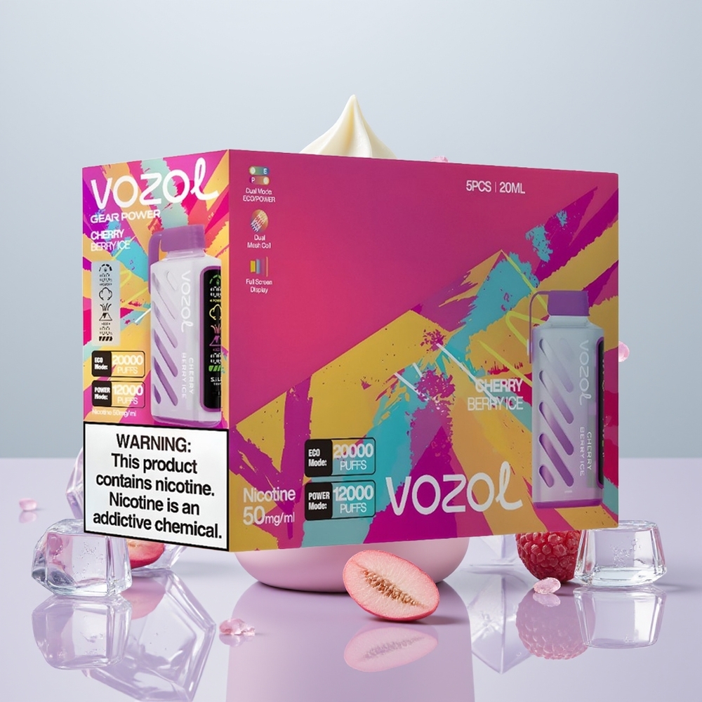 Wholesale Portugal VOZOL Gear Power 20000 S.i.L.C. Tech Cereja Berry Gelo
