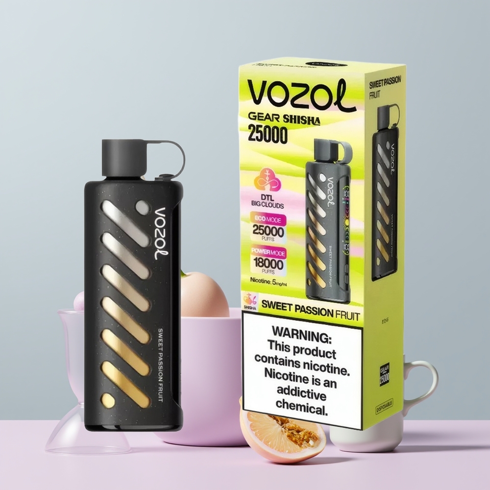 Wholesale Portugal VOZOL Gear Shisha 25000 Puffs Dual Mesh Doce Maracujá