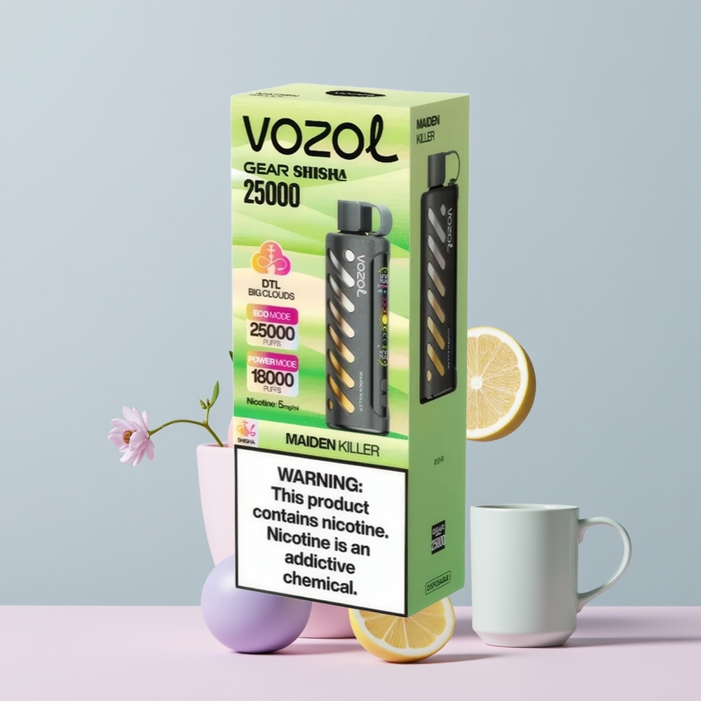 Wholesale Portugal VOZOL Gear Shisha 25000 Puffs Dual Mesh Dual Modes Maiden Killer Combinação de Sabores
