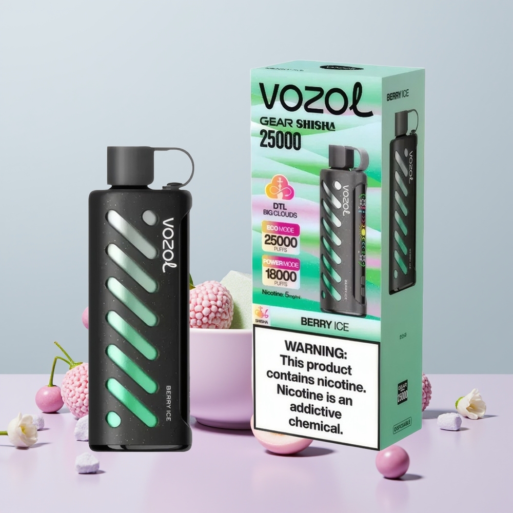 Wholesale Portugal VOZOL Gear Shisha 25000 Puffs S.i.L.C Tech Bagas Gelo